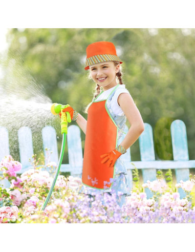 Juego de Jardinería para Niños Megawodar 10 Piezas con Sombrero