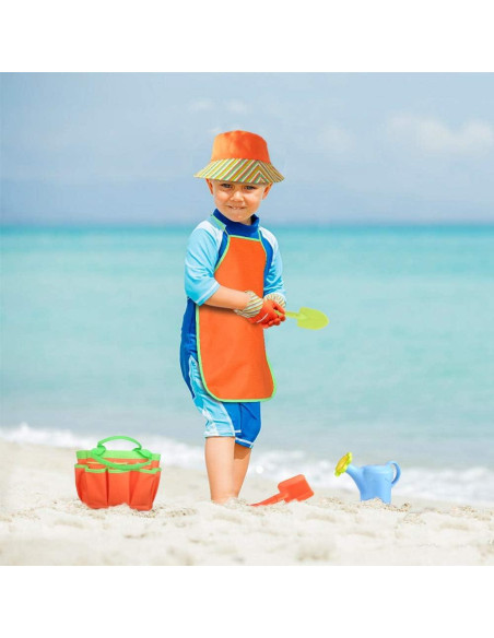 Juego de Jardinería para Niños Megawodar 10 Piezas con Sombrero