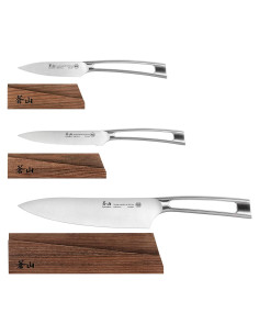 Juego de Cuchillos Forjados Cangshan TN1 3 Piezas Acero 14C28N