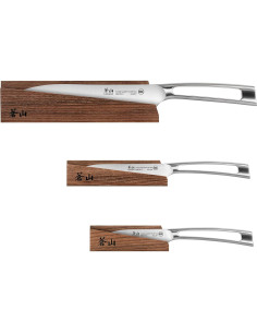 Juego de Cuchillos Forjados Cangshan TN1 3 Piezas Acero 14C28N 2