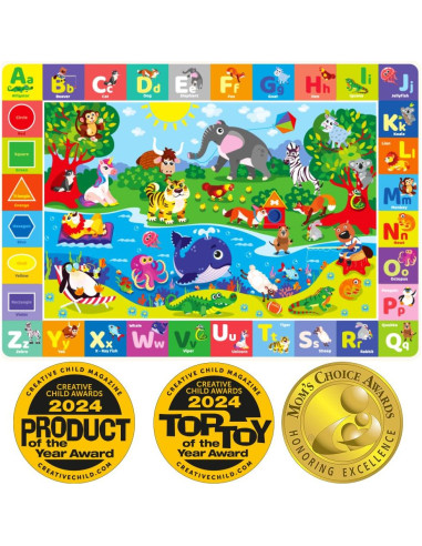 Manta de Juego para Bebés QUOKKA 150x112 cm + Libro Interactivo