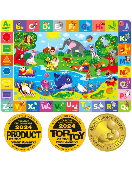 Manta de Juego para Bebés QUOKKA 150x112 cm + Libro Interactivo