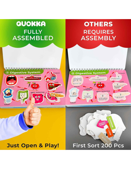 Manta de Juego para Bebés QUOKKA 150x112 cm + Libro Interactivo