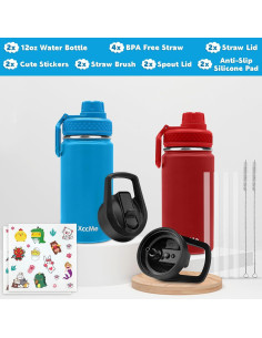 Botella de Agua para Niños XccMe 473 ml Acero Inoxidable 2