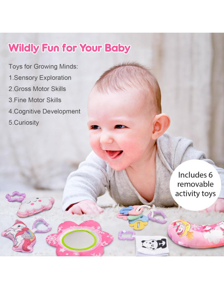 Alfombra de Juego Multifuncional BATTOP 8 en 1 Rosa Alfombra de Juego Multifuncional BATTOP 8 en 1 Rosa