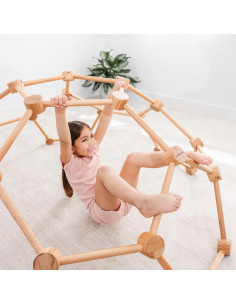 Gimnasio de Juego Comfy Cubs Madera Natural 69.5x70.4cm 2