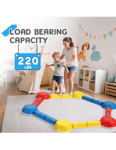 18 Piezas Piedras de Equilibrio HappyField para Niños 3 Años 2