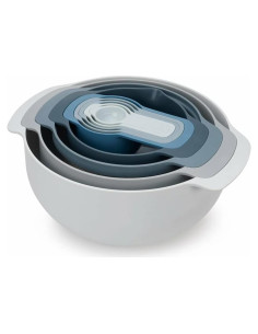 Juego de Anidación 9 Piezas Joseph Joseph - Cuencos Mezcladores y Tazas Medidoras