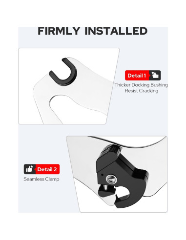 Soporte de Equipaje Desmontable Benlari Cromo para Harley 2009-2024