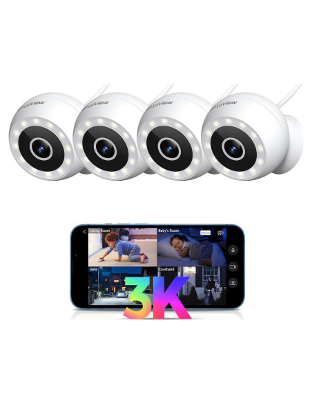 Cámara de Seguridad LaView 5MP 3K IP65 con Visión Nocturna