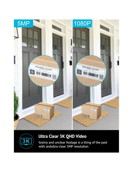 Cámara de Seguridad LaView 5MP 3K IP65 con Visión Nocturna