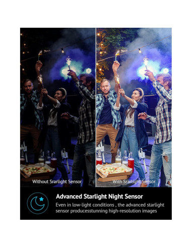 Cámara de Seguridad LaView 5MP 3K IP65 con Visión Nocturna