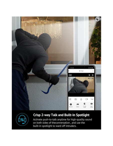 Cámara de Seguridad LaView 5MP 3K IP65 con Visión Nocturna