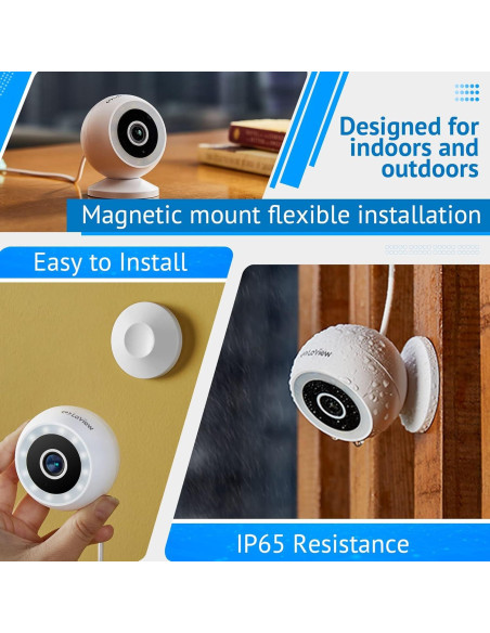 Cámara de Seguridad LaView 5MP 3K IP65 con Visión Nocturna