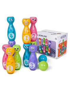 Juego de Bolos para Niños Juguetes Dijia 10 Pines 2 Pelotas