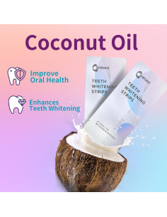 Tiras Blanqueadoras de Coco Carebest - 18 Tratamientos Sin Sensibilidad 2