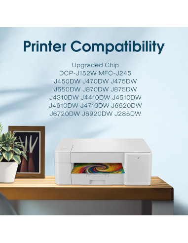 Cartucho de tinta LC103XL compatible Brother - 4 unidades