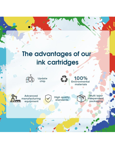 Cartucho de tinta LC103XL compatible Brother - 4 unidades