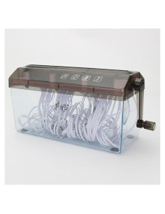 Mini Trituradora Manual de Papel EMVANV - Portátil Negro