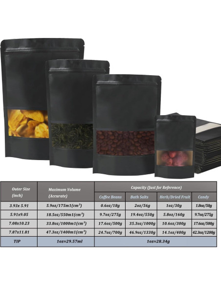 100 Bolsas de Papel Kraft Reutilizables Funnyleaf 10x15 cm