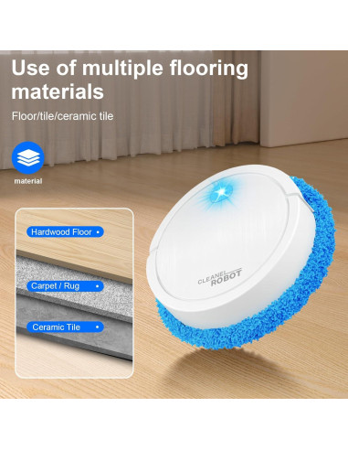 Robot Mopa Genérico NO.8688 Ultra Delgado 6.5cm 120min Limpieza