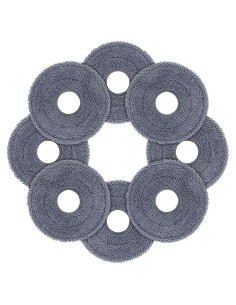 8 Almohadillas de Microfibra para Aspiradora Roborock 10R/Z70