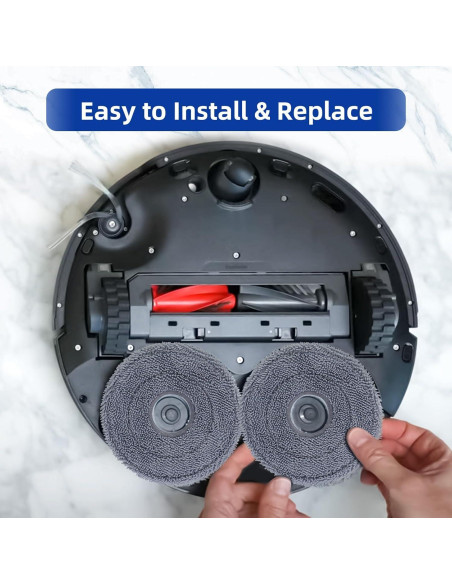 8 Almohadillas de Microfibra para Aspiradora Roborock 10R/Z70