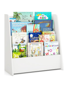 Estantería de Libros para Niños Costzon 4 Niveles Blanco