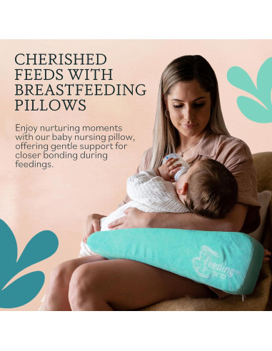Almohada de Lactancia Amiga Menta - Soporte para Bebé 0-3 Años