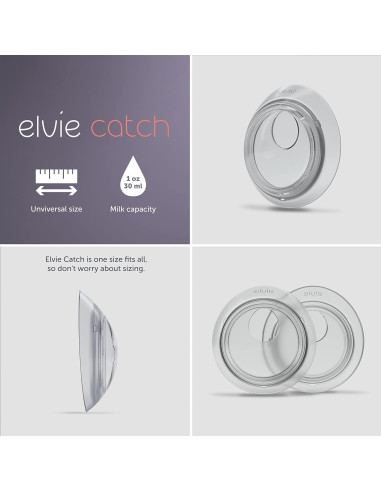 Elvie Catch Conchas Recolectoras de Leche Silicona 30ml