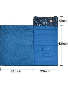 Colchoneta de Siesta Espacial MWMWMW para Niños 58.4x129.5cm 2