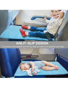 Cama de avión para niños pequeños - Terciopelo Rosa 2