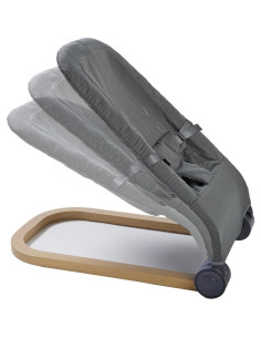 Mecedora Plegable Giggle Bounce Deluxe Gris Pizarra 0-6 meses 2