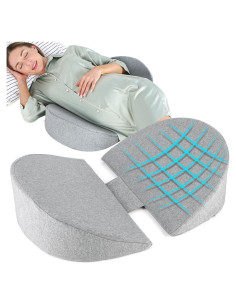 Cojín Wedge de Maternidad WEIKA - Espuma Viscoelástica Ajustable