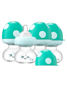 Botellas de vidrio YOHKOH para bebés 80ml con tetina flujo lento