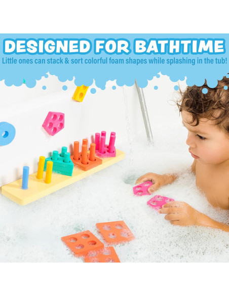 Clasificador de Formas y Juguete de Apilamiento Tub Works 20 Piezas