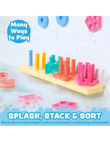 Clasificador de Formas y Juguete de Apilamiento Tub Works 20 Piezas