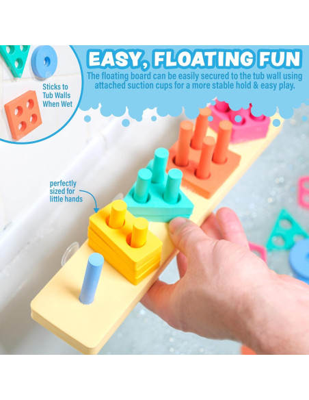 Clasificador de Formas y Juguete de Apilamiento Tub Works 20 Piezas