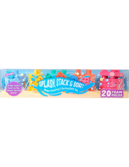 Clasificador de Formas y Juguete de Apilamiento Tub Works 20 Piezas