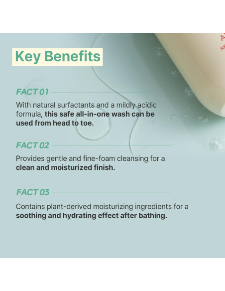 Champú y Lavado Todo en Uno AVCA 500ml para Bebés Piel Sensible