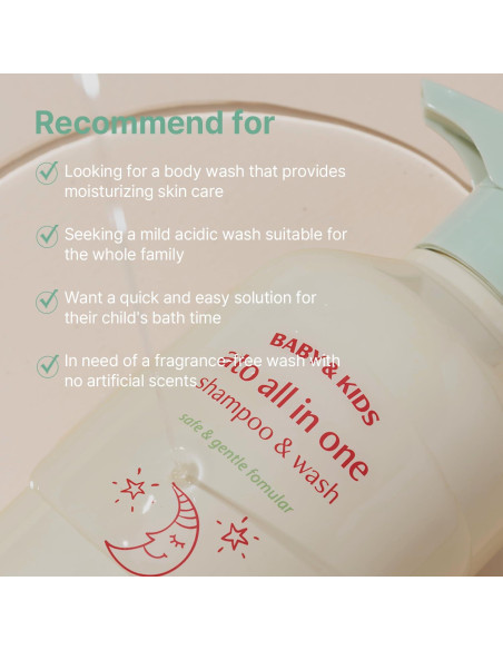 Champú y Lavado Todo en Uno AVCA 500ml para Bebés Piel Sensible