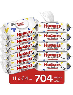 Toallitas Húmedas HUGGIES Simply Clean 704 Unidades con Fragancia 2