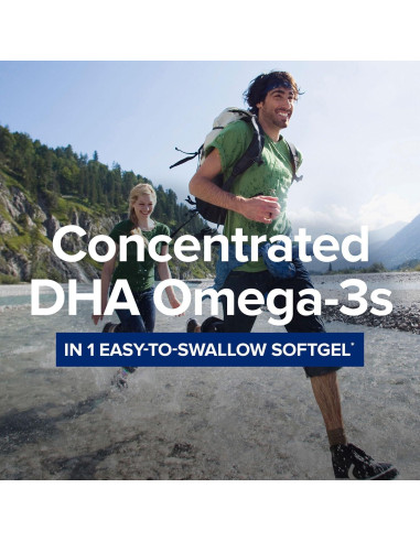 Suplemento Omega 3 DHA GNC Triple Fuerza 1000mg 45 Gelatinas