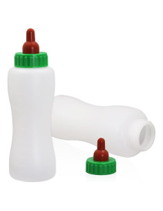 Botella de Alimentación para Corderos y Cabras 500ml - 2 Piezas Reutilizables