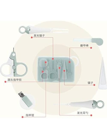 Set de Cortauñas de Seguridad KANUZ 6 Piezas para Bebés Set de Cortauñas de Seguridad KANUZ 6 Piezas para Bebés