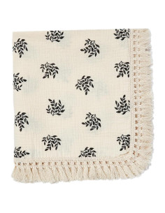 Manta de Muselina Insular 120x100 cm Bohemia con Borlas