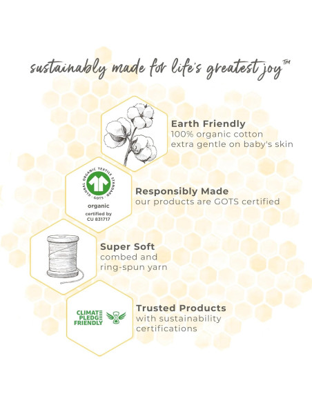 Sábana Ajustable de Cuna Burt's Bees Baby Algodón Orgánico Sábana Ajustable de Cuna Burt's Bees Baby Algodón Orgánico