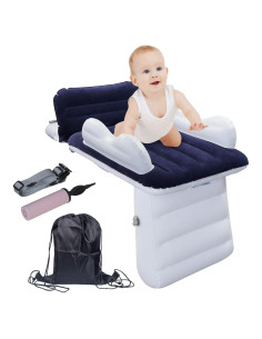 Cama de viaje inflable Sunlisky para niños - Azul oscuro
