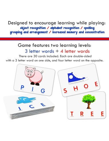 Juego de Letras Coincidentes Pequeños Tesoros - Educativo 3+ Años