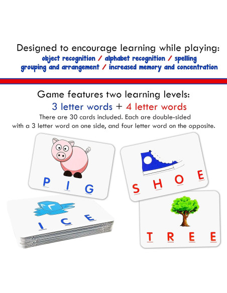 Juego de Letras Coincidentes Pequeños Tesoros - Educativo 3+ Años